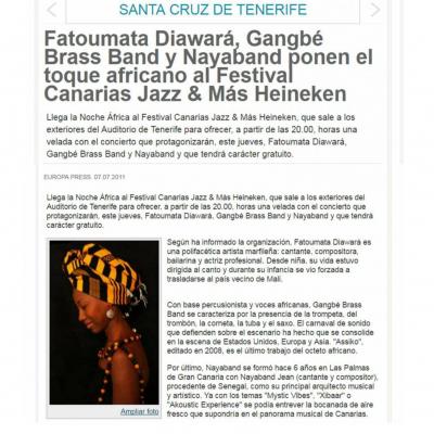 Fatoumata Diawará, Gangbé Brass Band y Nayaband